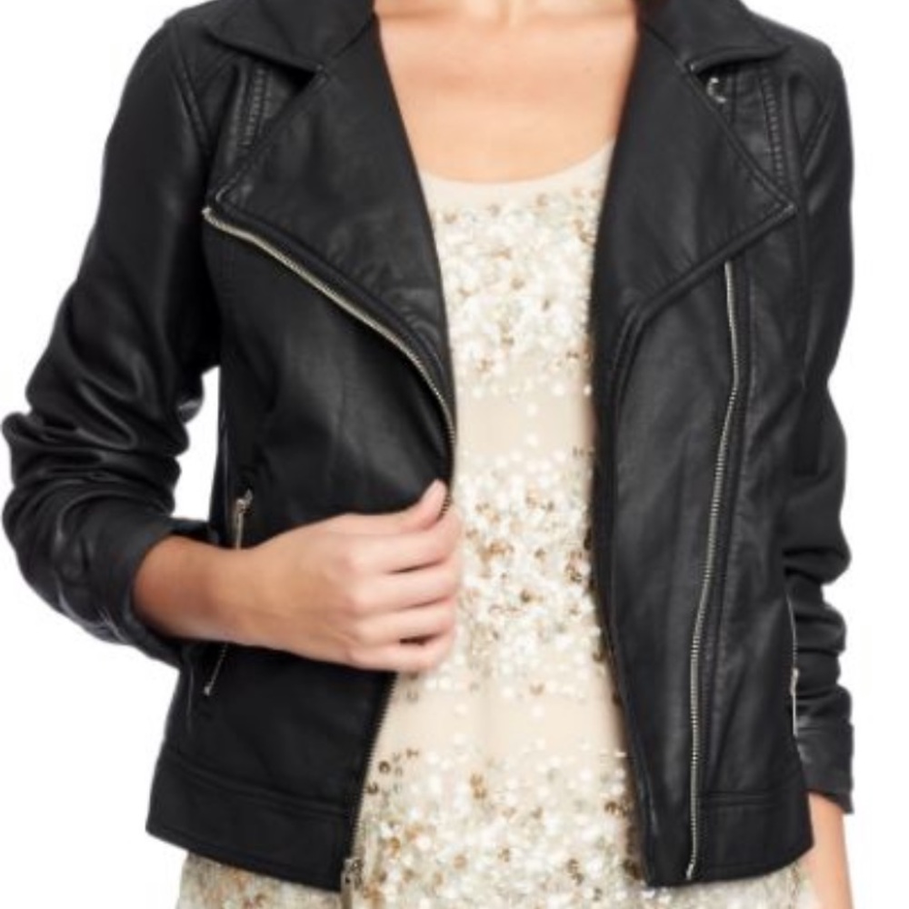 Old Navy Faux Leather Jacket - Small